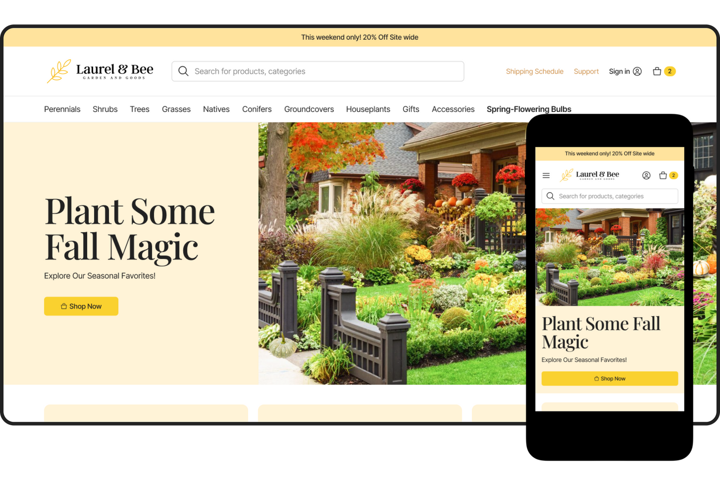 Certified Shopify Online Garden Center